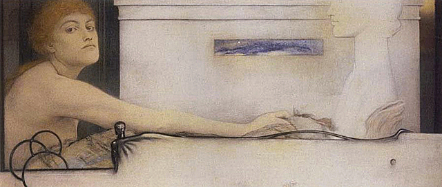 L’Offrande, 1891, Fernand Khnopff