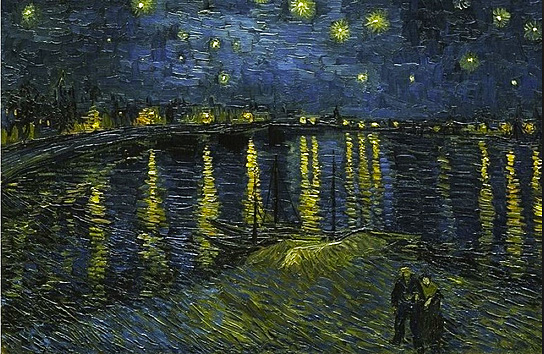 Noche estrellada sobre el Ródano, 1888, Vincent van Gogh