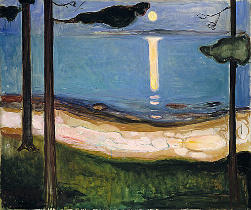 Claro de luna, 1895, Edvard Munch, Oslo, Museo Nacional