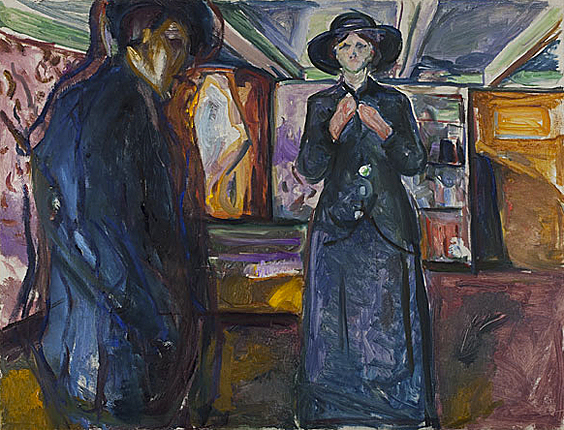 Hombre y mujer, 1913-1915, Edvard Munch