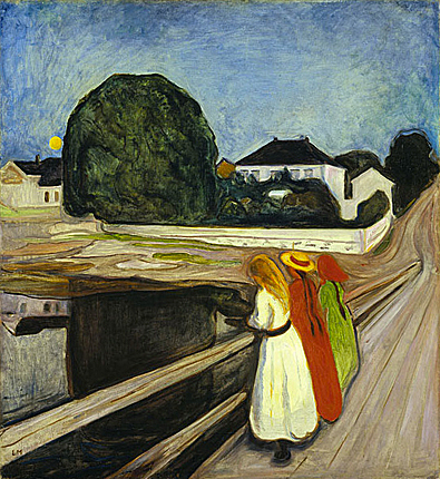 Niñas en un puente, h. 1901, Edvard Munch