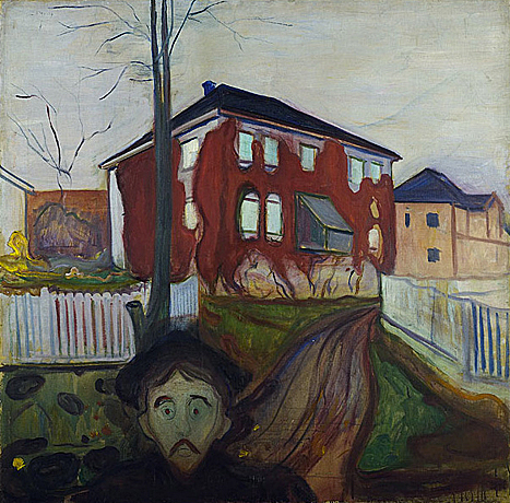 La Vigne vierge rouge, 1898-1900, Edvard Munch