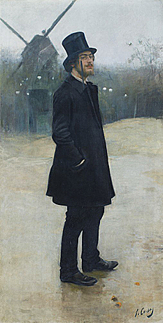 Portrait d’Erik Satie, 1891, Ramón Casas