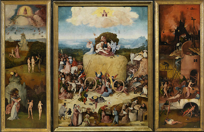 El carro de heno, hacia 1515, El Bosco