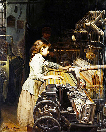 Fillette ouvrière, vers 1882, Joan Planella