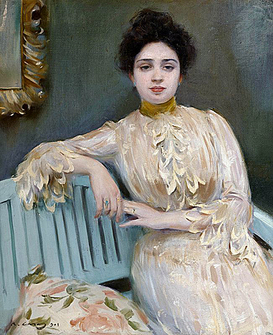 Portrait de Mercedes Llorach, 1901, Ramon Casas