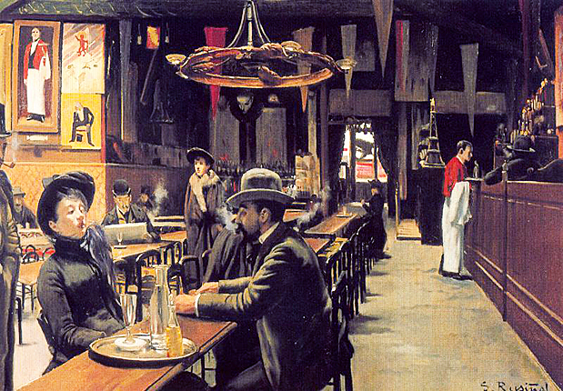 Café de Montmartre, 1890, Santiago Rusiñol