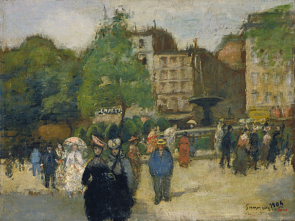 Place Pigalle, 1904, Joaquim Sunyer