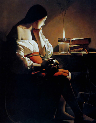 La Magdalena penitente de la lamparilla, 1642-1644, Georges de La Tour