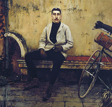 Portrait de Ramon Casas, détail, 1889, Santiago Rusiñol