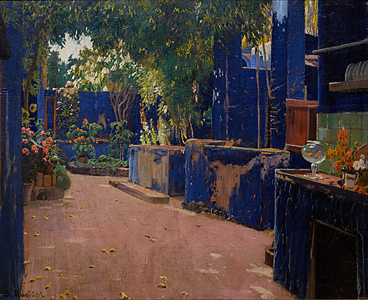 Patio Bleu, vers 1896, Santiago Rusiñol 