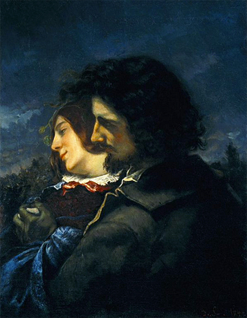 Los amantes en el campo, 1844, Gustave Courbet