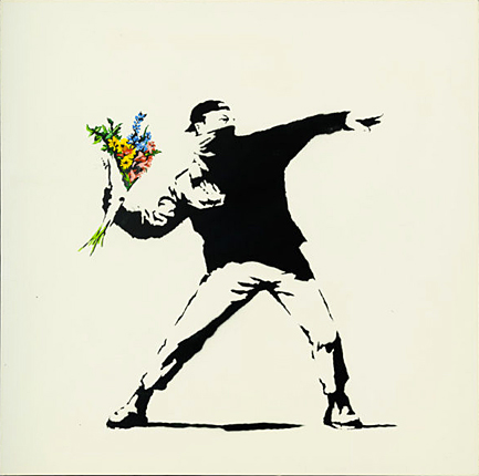 El amor está en el aire, 2003, Banksy
