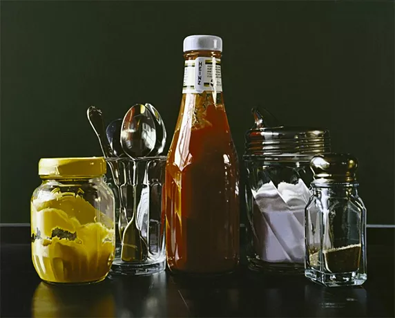 Still Life with Spoons, 2006, Ralph Goings