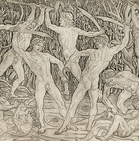 Batalla de desnudos, 1470, Antonio Pollaiuolo