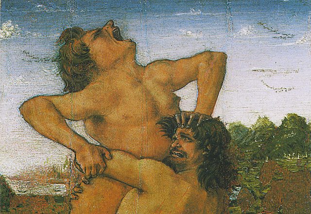 Hércules y Anteo, 1460, Antonio Pollaiuolo