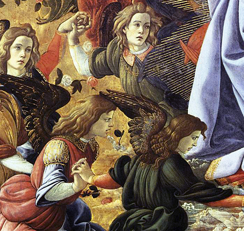 Couronnement de la Vierge, 1501, Sandro Botticelli, Uffizi