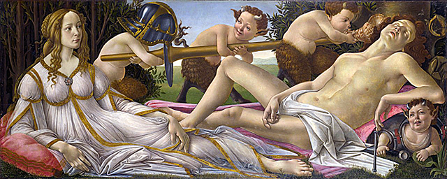Sandro Botticelli, Vénus et Mars, 1482-1483