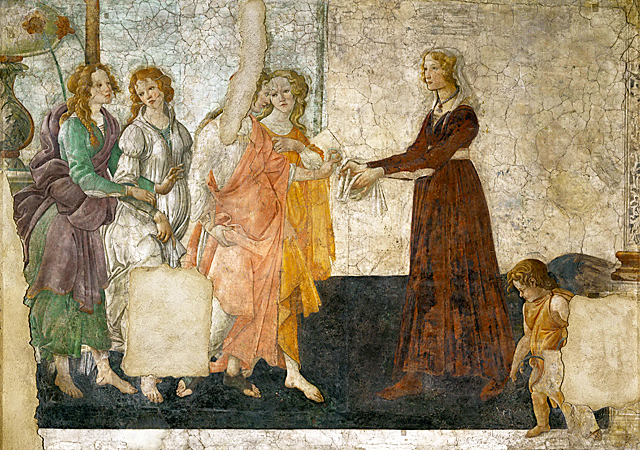 Botticelli, fresco villa Lemmi