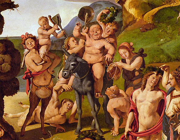 La découverte du miel, 1499, Piero di Cosimo, détail