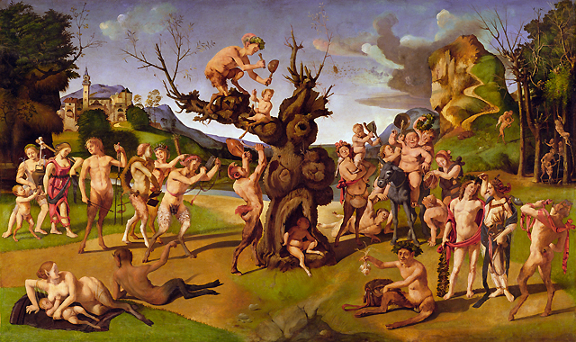 La découverte du miel, 1499, Piero di Cosimo, Worcester Art Museum