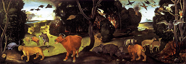 L’Incendie de la forêt, vers 1500, Piero di Cosimo