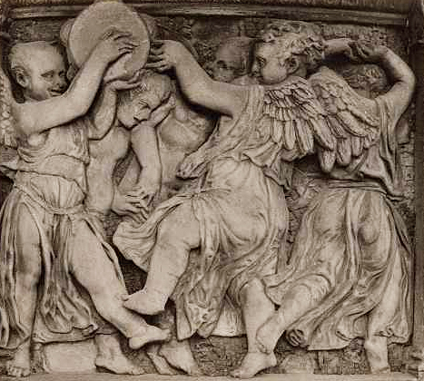 Danse des putti, détail, 1428, Donatello