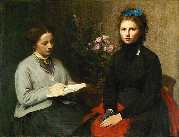 La lectura, 1870, Henri Fantin-Latour