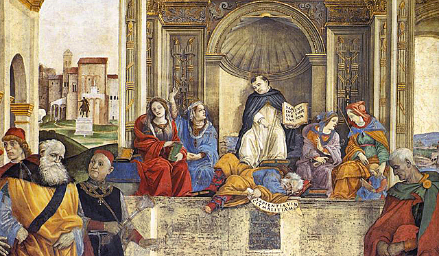Filippino Lippi, Triomphe de saint Thomas d’Aquin, 1489-91