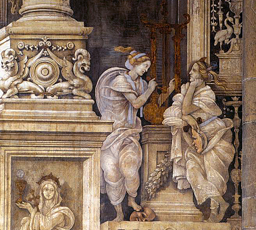 Capilla Strozzi, dos musas, 1487-1502, Filippino Lippi
