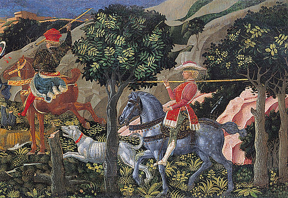 La caza, c.1460, Giovani di Franco