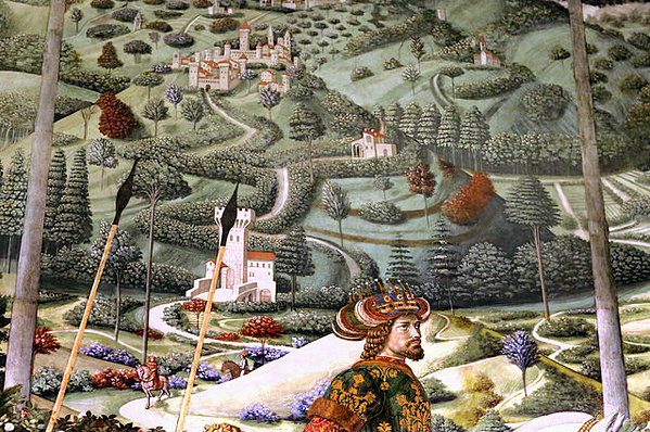 Procesión de los Reyes Magos, 1459, Benozzo Gozzoli, Florence, Palazzo Medici-Riccardi