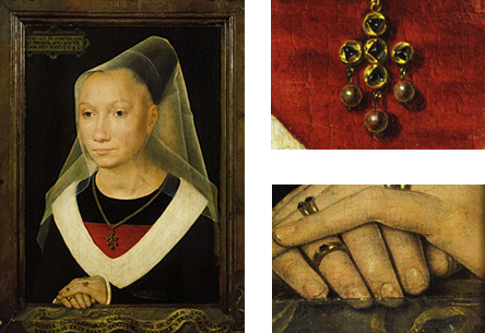 Retrato de una mujer joven (Sibylla Sambetha),1480, Hans Memling