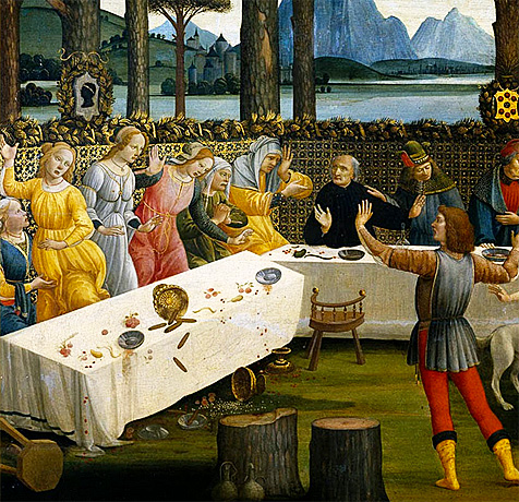 Botticelli, Histoire de Nastagio degli Onesti III