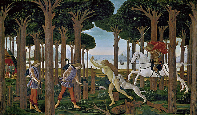 Sandro Botticelli y taller, Historia de Nastagio degli Onesti