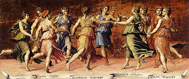 Apollon et les Muses, 1514-1523, Baldassare Peruzzi