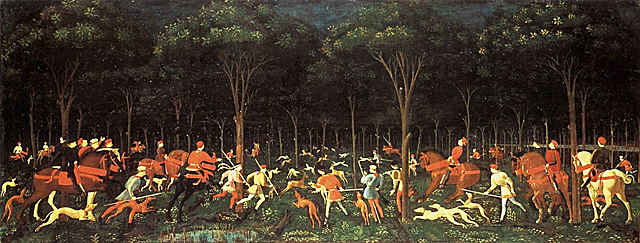 Paolo Uccello, Chasse nocturne, vers 1470