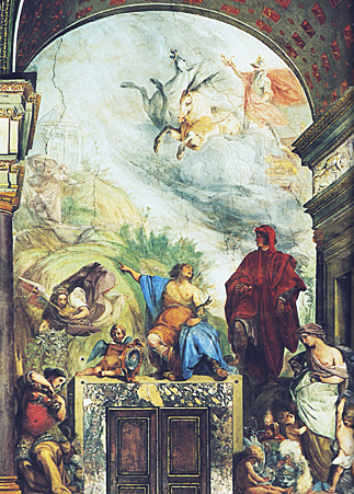 Lorenzo el Magnífico recibido por Apolo, Cecco Bravo