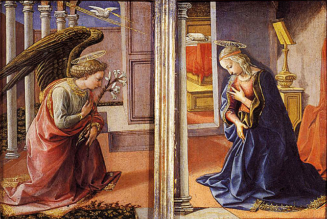Anunciación, Francesco di Stefano, Pesellino