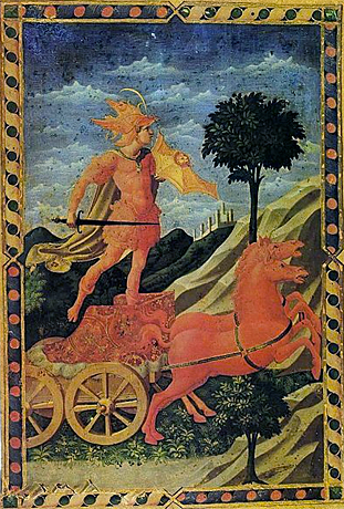 Marte en su carro, c. 1447, Francesco di Stefano, llamado Pesellino