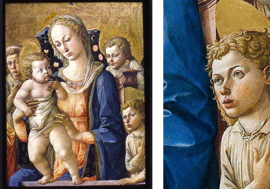 Vierge à l’Enfant entourée d’anges, Francesco di Stefano, dit Pesellino