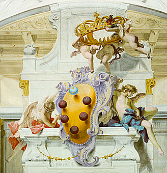 Blason de los Médicis, 1707-1708, Sebastiano Ricci
