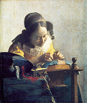 La Dentellière, 1669-1771, Johannes Vermeer, Paris, Musée du Louvre