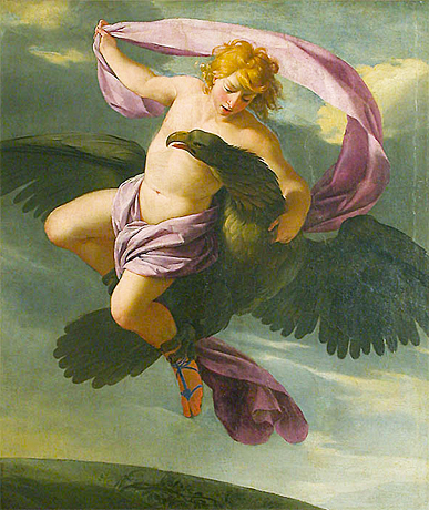 Ganymède enlevé par Jupiter, vers 1644, Eustache Le Sueur