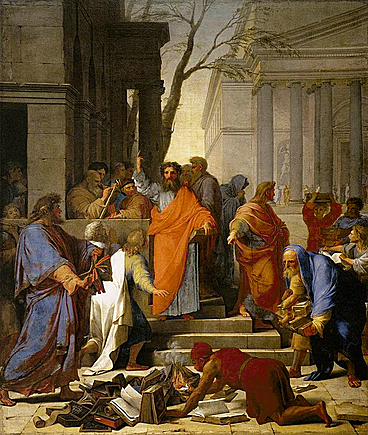 Predicación de san Pablo en Éfeso, 1649, Eustache Le Sueur