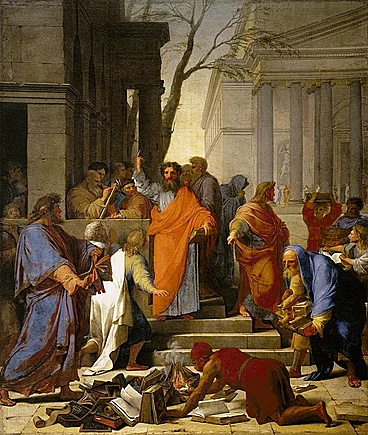 La Prédication de saint Paul à Éphèse, 1649, Eustache Le Sueur