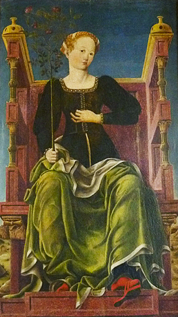 Erato, vers 1450-1460, Angelo Maccagnino et collaborateurs, Ferrara, Pinacoteca Nazionale