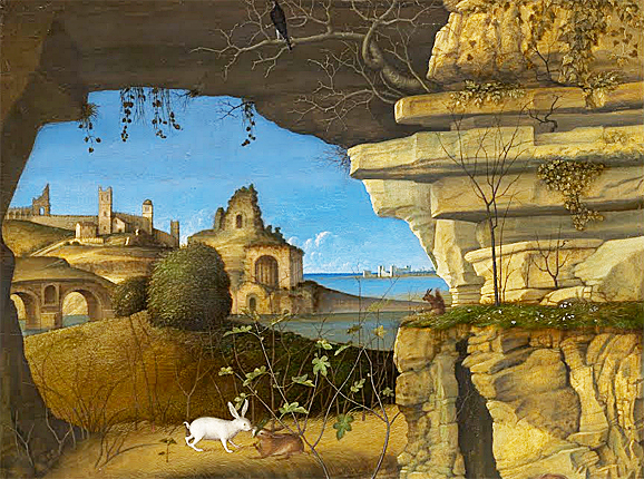 Saint Jérôme lisant dans un paysage, 1505, Giovanni Bellini 