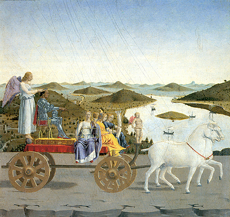 Triomphe de Federico da Montefeltro, vers 1474, Piero della Francesca