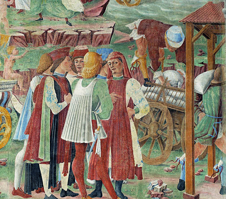 El mes de agosto, 1476-84, Cosimo Tura, detalle